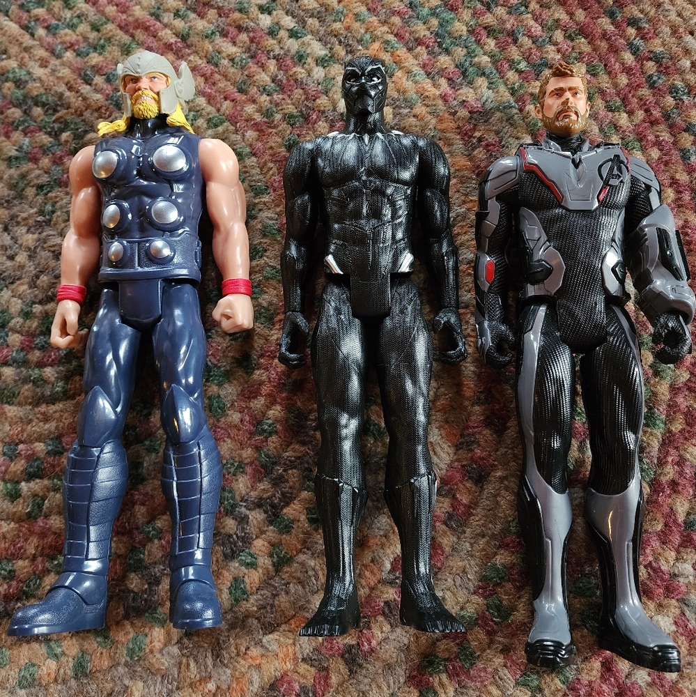 Marvel Action Figures, Lot of 3